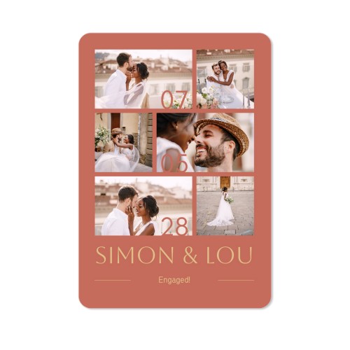 Grusskarte Hochformat mit abgerundeten Ecken 10 x 14,3 cm