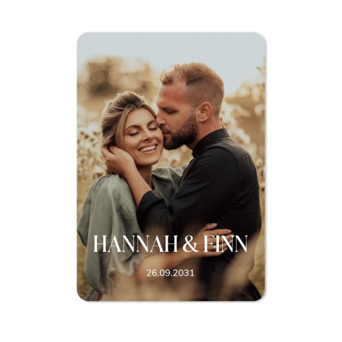 Single Card portrait rounded corners 10 x 14,3 cm