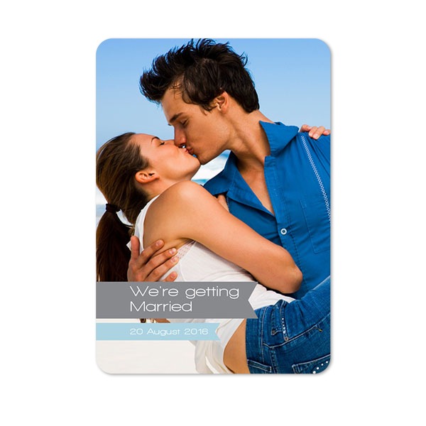 Single Card portrait rounded corners 10 x 14,3 cm