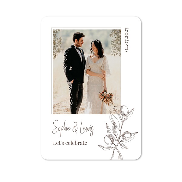Single Card portrait rounded corners 10 x 14,3 cm