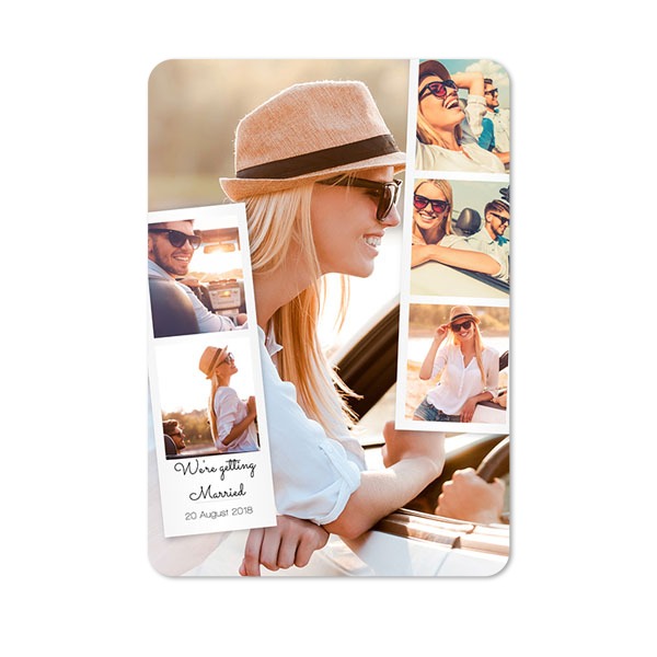 Single Card portrait rounded corners 10 x 14,3 cm