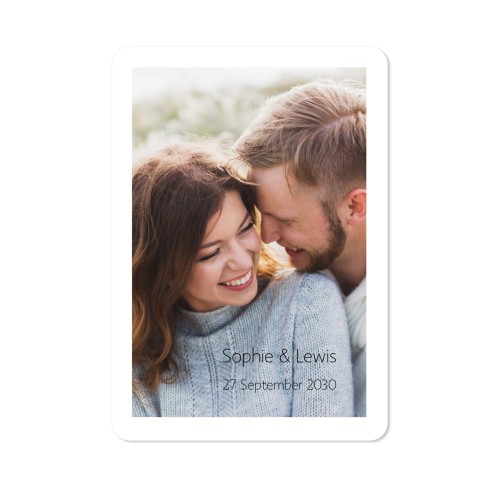 Single Card portrait rounded corners 10 x 14,3 cm