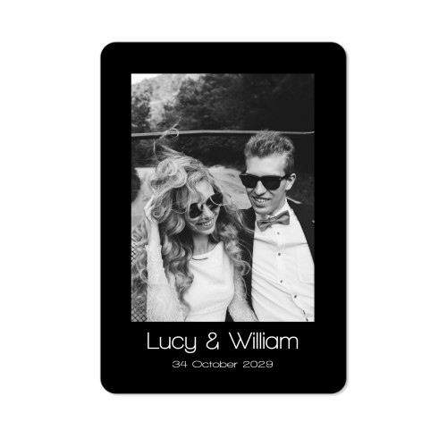 Single Card portrait rounded corners 10 x 14,3 cm