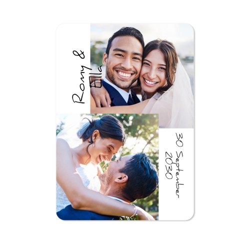 Single Card portrait rounded corners 10 x 14,3 cm