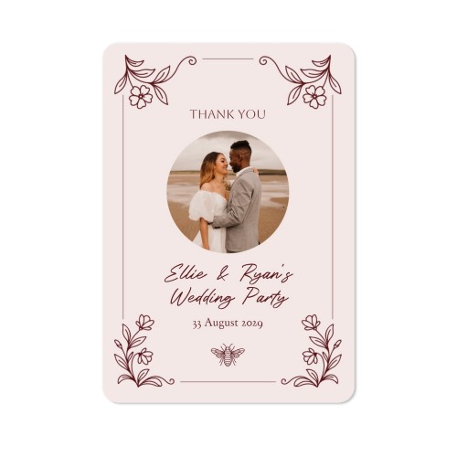Single Card portrait rounded corners 10 x 14,3 cm