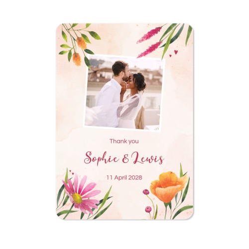 Grusskarte Hochformat mit abgerundeten Ecken 10 x 14,3 cm