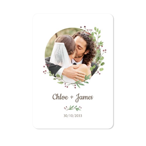 Single Card portrait rounded corners 10 x 14,3 cm