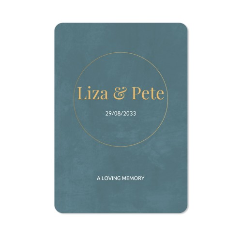 Faire-part 1 volet portrait coins arrondis 10 x 14,3 cm