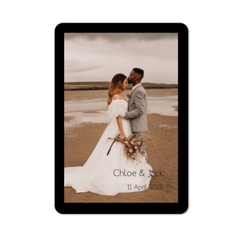 Single Card portrait rounded corners 10 x 14,3 cm