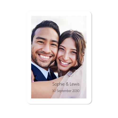 Single Card portrait rounded corners 10 x 14,3 cm