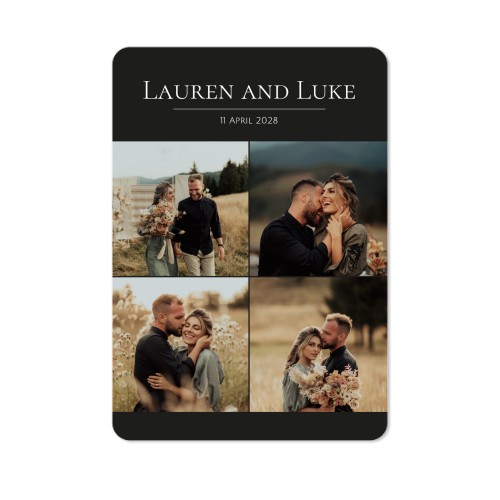 Single Card portrait rounded corners 10 x 14,3 cm