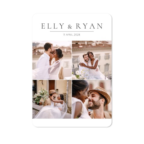 Single Card portrait rounded corners 10 x 14,3 cm