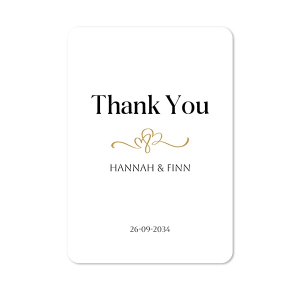Single Card portrait rounded corners 10 x 14,3 cm