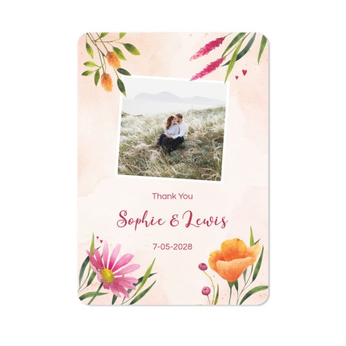 Grusskarte Hochformat mit abgerundeten Ecken 10 x 14,3 cm