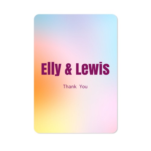 Grusskarte Hochformat mit abgerundeten Ecken 10 x 14,3 cm