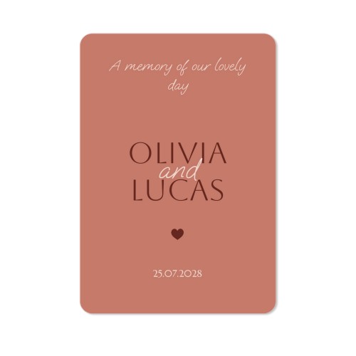 Faire-part 1 volet portrait coins arrondis 10 x 14,3 cm Faire-part 1 volet portrait coins arrondis 10 x 14,3 cm