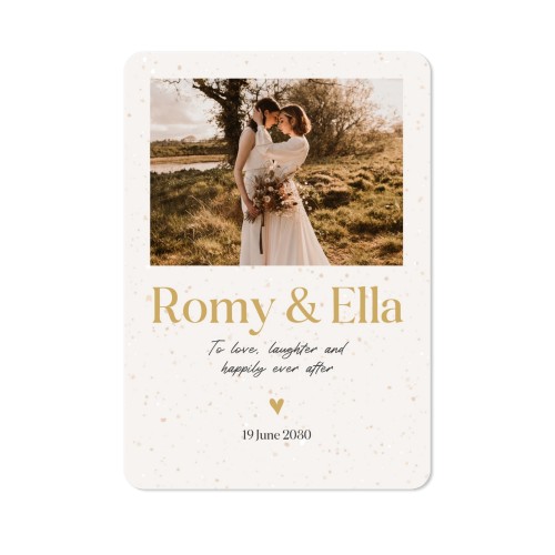 Enkla Fotokort stående rundade hörn 10 x 14,3 cm
