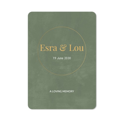 Single Card portrait rounded corners 10 x 14,3 cm