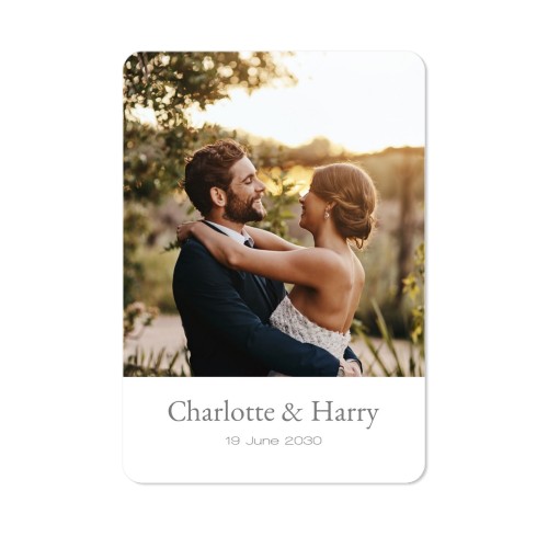 Single Card portrait rounded corners 10 x 14,3 cm