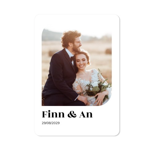 Single Card portrait rounded corners 10 x 14,3 cm
