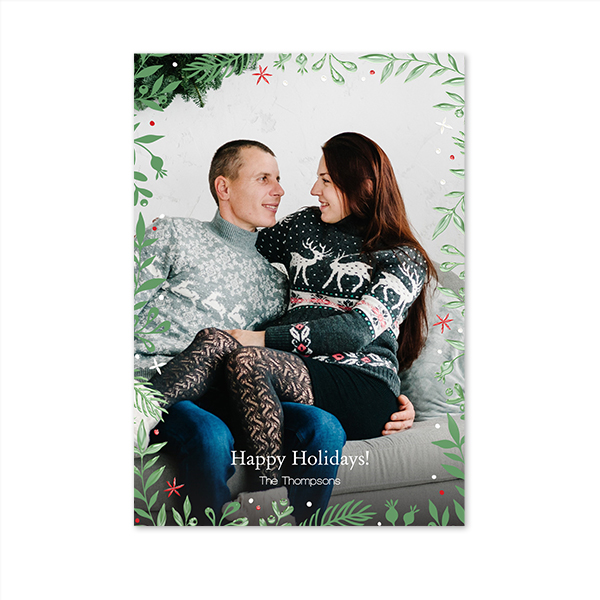 Fotokort med effektlack stående 10 x 14,3 cm