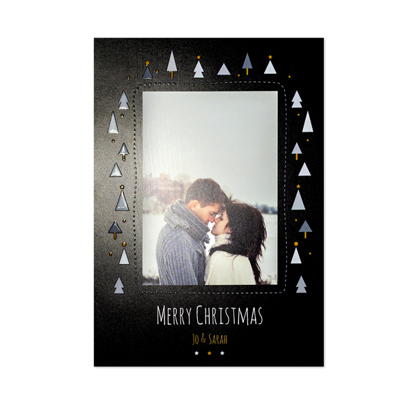 Fotokaart met glanzend reliëf Verticaal 10 x 14,3 cm