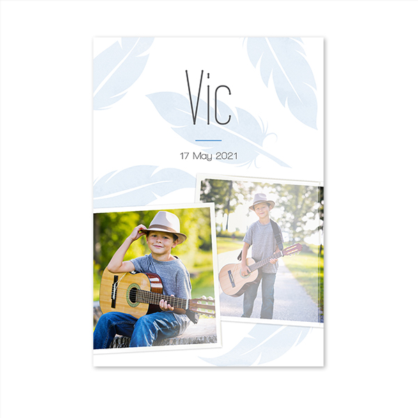 Spot UV Card Vertical 10 x 14,3 cm