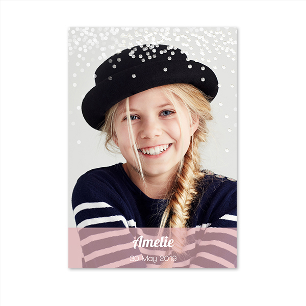 Fotokaart met glanzend reliëf Verticaal 10 x 14,3 cm Fotokaart met glanzend reliëf Verticaal 10 x 14,3 cm