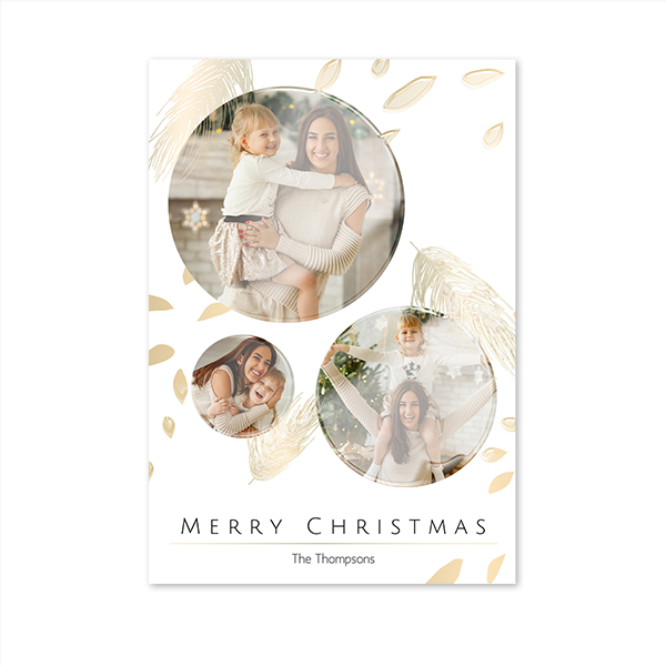 Faire-part relief brillant portrait 10 x 14,3 cm