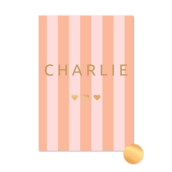 StripePatternNameBirthFoil