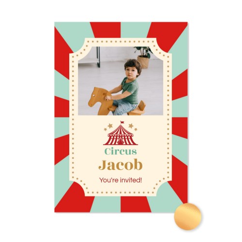 Gold Foil Photo Card Portrait 10 x 14,3 cm