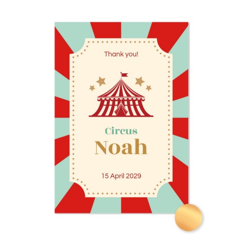 Gold Foil Photo Card Portrait 10 x 14,3 cm