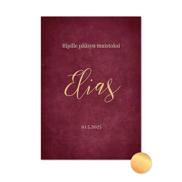 kuvakortit kultafolio - Pystytaso 10 x 14,3 cm