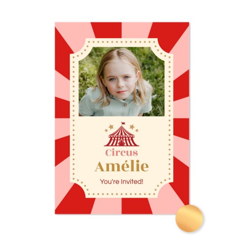 Gold Foil Photo Card Portrait 10 x 14,3 cm