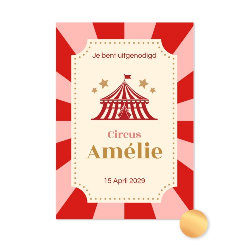 Kaart met goudfolie - staand 10 x 14,3 cm Kaart met goudfolie - staand 10 x 14,3 cm