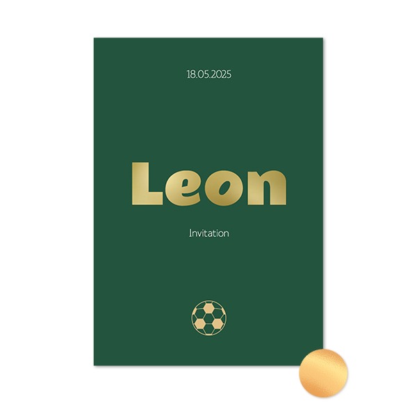 Gold Foil Photo Card Portrait 10 x 14,3 cm