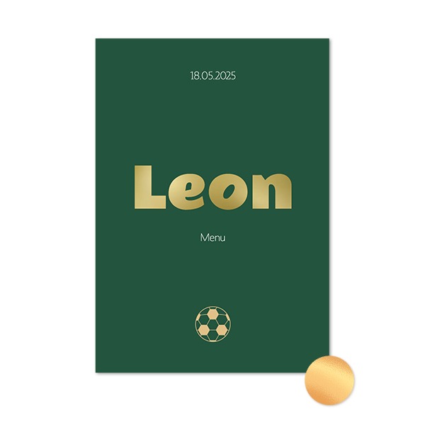 Gold Foil Photo Card Portrait 10 x 14,3 cm