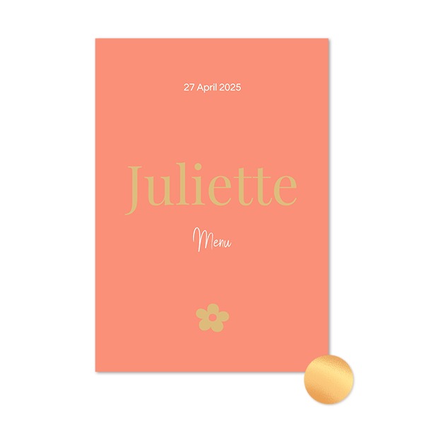 Gold Foil Photo Card Portrait 10 x 14,3 cm