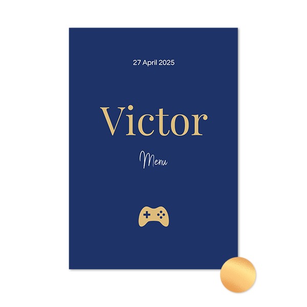 Gold Foil Photo Card Portrait 10 x 14,3 cm