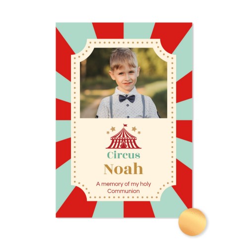 Gold Foil Photo Card Portrait 10 x 14,3 cm