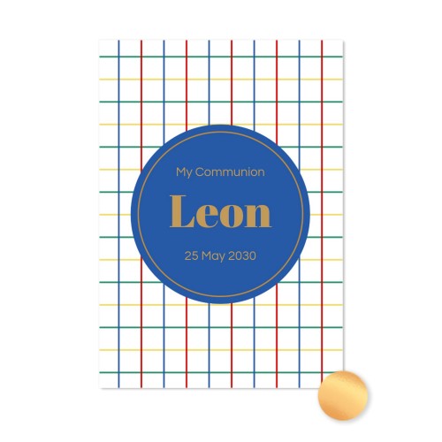 Gold Foil Photo Card Portrait 10 x 14,3 cm