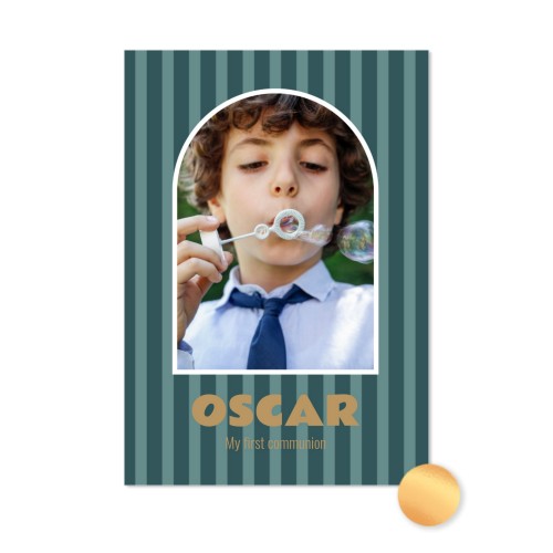 Gold Foil Photo Card Portrait 10 x 14,3 cm