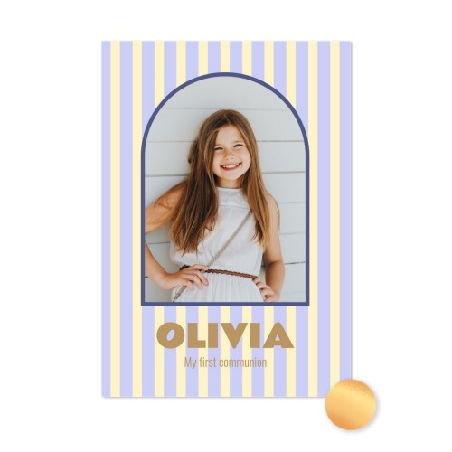 Gold Foil Photo Card Portrait 10 x 14,3 cm