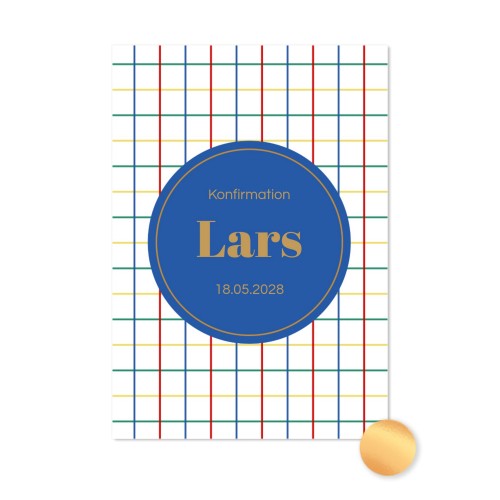 Fotokort guldfolie - Stående 10 x 14,3 cm