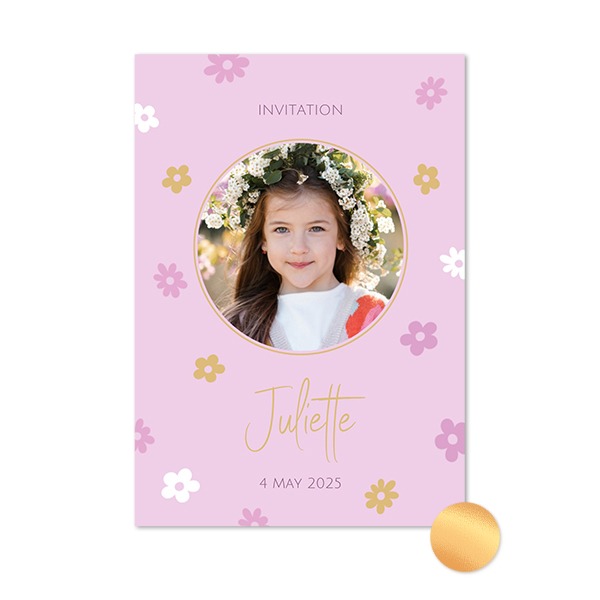 Gold Foil Photo Card Portrait 10 x 14,3 cm