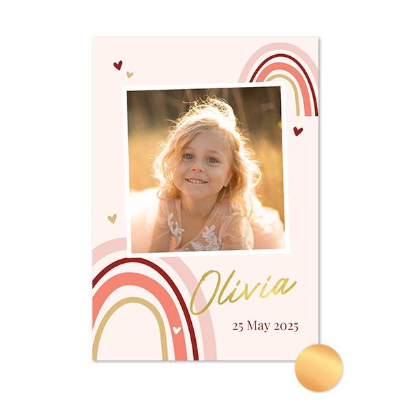 Gold Foil Photo Card Portrait 10 x 14,3 cm