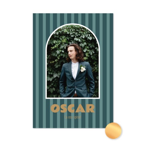 Fotokort med gullfolie - Stående 10 x 14,3 cm