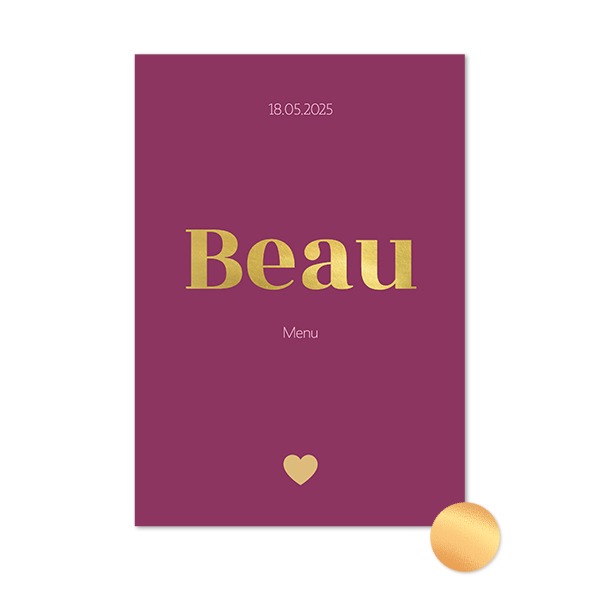 Gold Foil Photo Card Portrait 10 x 14,3 cm