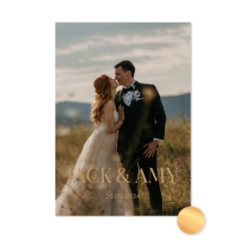 Elegant Text Full Photo Foil