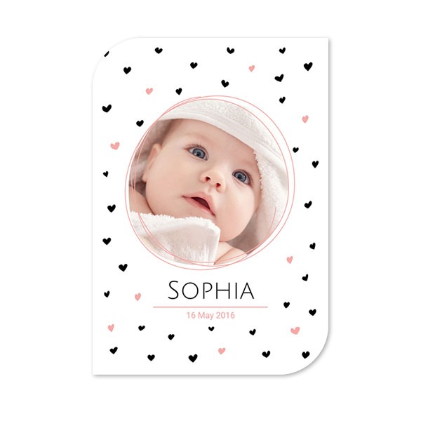 Single Card Half Rounded Vertical 10 x 14,3 cm